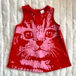 Baby Gap car face fleece dress girl 6-12 Months